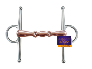 NEW 'Copper Magic' - copper mouth double jointed full cheek snaffle bit