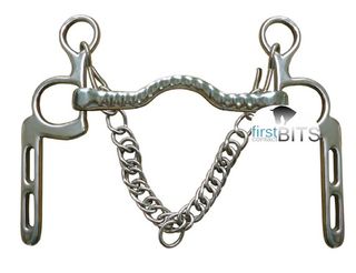 Stainless Steel Military Elbow bit for harness horse/pony driving