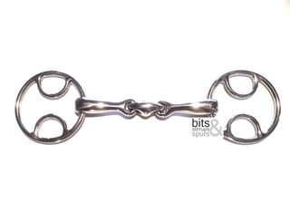 Beval Double Jointed Lozenge Link Snaffle Bit