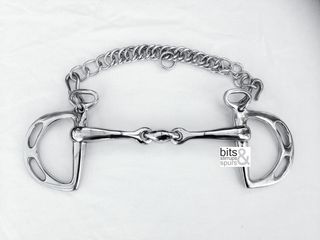 Stainless Steel Double-Jointed Uxeter Kimblewick Bit