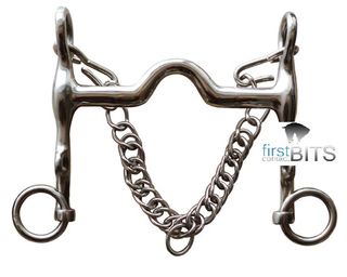 Stainless Steel Weymouth. Medium port mouth, THIN mouthpiece