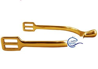 Titanium plated spurs (gold colour)