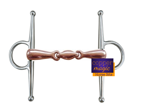 NEW 'Copper Magic' - copper mouth double jointed full cheek snaffle bit